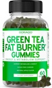 Green Tea Fat Burner Weight Loss Gummies (60 Count) Fat Burner Women - Appetite Suppresan Weight Loss Suplement for Men & Women with Apple Flavored - Third Party Tested - USA Made