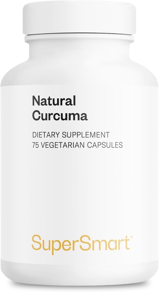 Supersmart - Natural Curcuma 2500mg per day (High Potency) - Curcuma Longa Extract Suplement - Tumeric Curcumin 95% Curcuminoid None-GMO & Gluten Free - 75 Vegetarian Capsules
