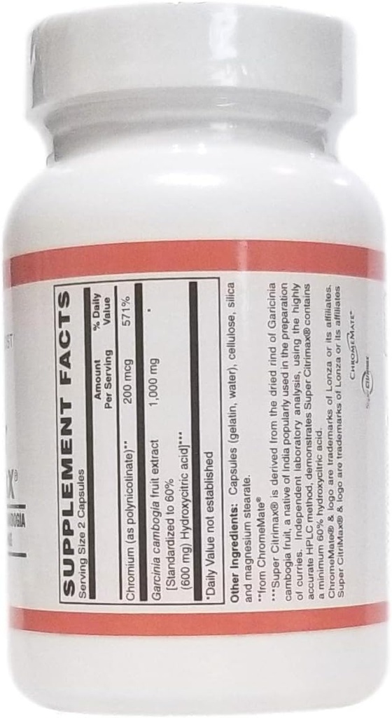 Super Citrimax, 10000 mg Garcinia Cambogia, 90 Capsules