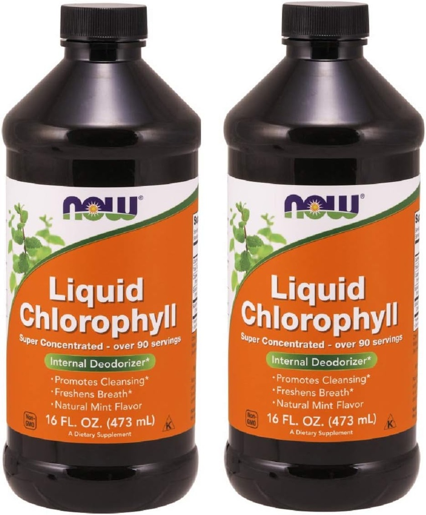 Sekarang Foods Chlorophyll & Mint, 16 OZ LIQUID (Paket 2)