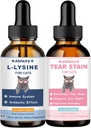 Lysine for Cats & Tear Stain Remover - Mendukung Fungsi Visual Normal, Penghayalan Tear Stain, Relief Dingin - Repiration Cat dan Infeksi Mata Untuk Perawatan Nose Runny dan Mata Mata Mata