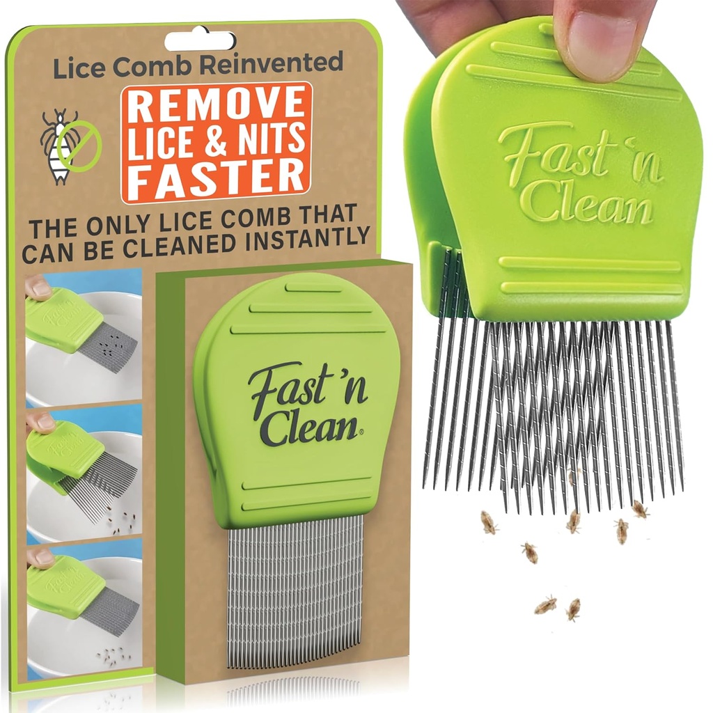 Fast 'n Clean - Lice Comb diciptakan kembali - The Self Cleaning Lice Comb