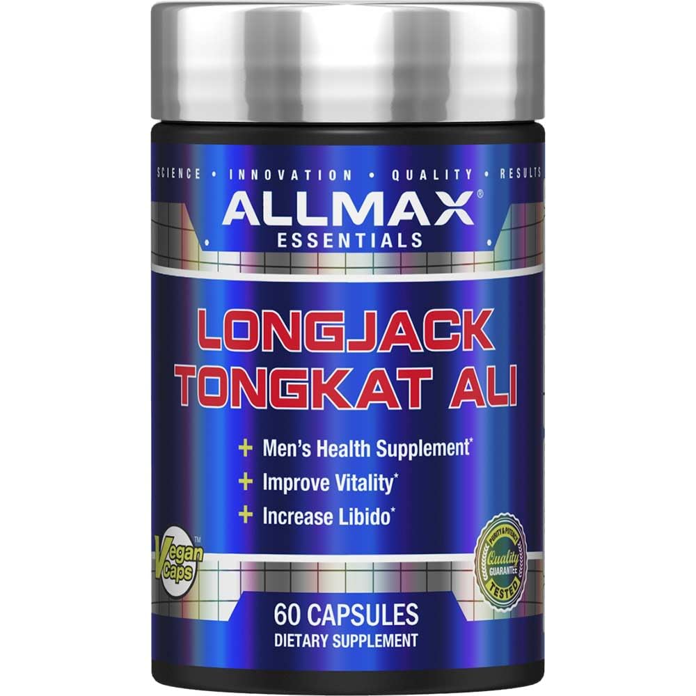 ALLMAX Esenitials LongJack Tongkat Ali - 60 Capsules - Men 's Health Supplement
