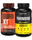Jacked Factory Fat Burner with Yohimbine - Thermogenic Suplemen untuk Pria & Perempuan - Burn-XT Thermogenic Fat Burner & Yohimbine Ekstra Supplemen 2.5mg, 270 Kapsul