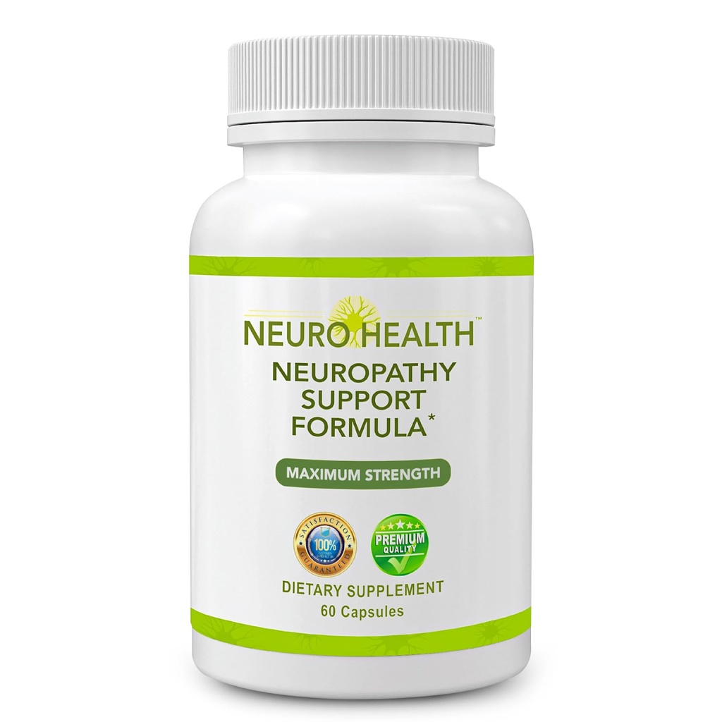 Dukungan Nerve Formula untuk Neuropathy - Anda Nerve Savior Suplemen dengan B Vitamin dan Alpha Lipoic Acid - Rapid Absorpsi untuk Nerve Discomfort Relief - 60 Capsules