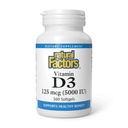 Faktor Alam, Vitamin D3 5000 IU (125 mcg), Mendukung Bones Kuat, Otot dan Fungsi Imune, 360 Softgel