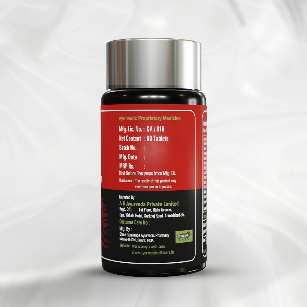 Kapsul Api Kuda bagi Pria 126; Ayurvedic Suplemen untuk Stamina, Muscle Growth, Imunitas & Overall Health