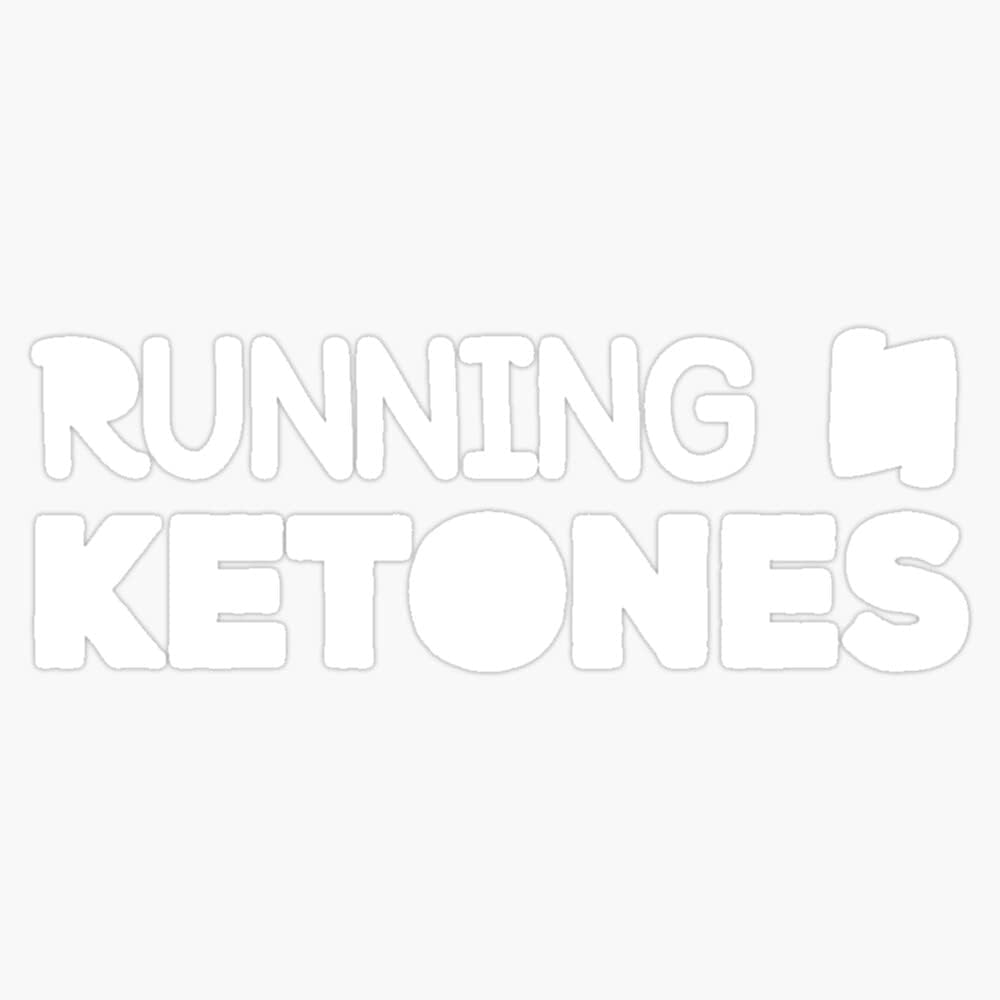 Magnet Running On Ketones Keto Diet Gym Workout Magnet Vinyl Magnetic Sticker Ukuran 5 "