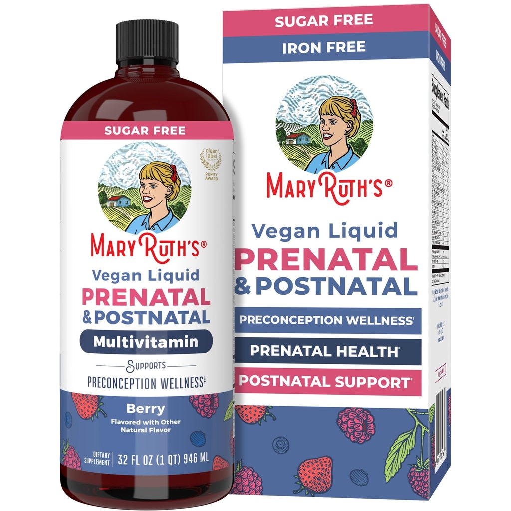 MaryRuth Organics Posnatal & Prenatal Vitamin for Women 124; Sugar Free Alagrim 124; Women Multivitamin untuk Prevency Conception, Pregnancy & Nursing 124; Ginger 124; Selenium 124; Felour 124; Vegan 124; None-GMO 124; Gluten Free 1244z