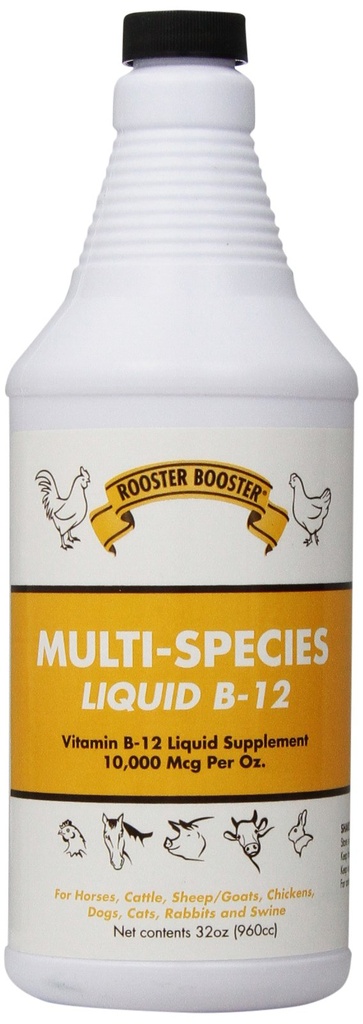 Rooster Booster B-12 Liquid, 32- Ounce