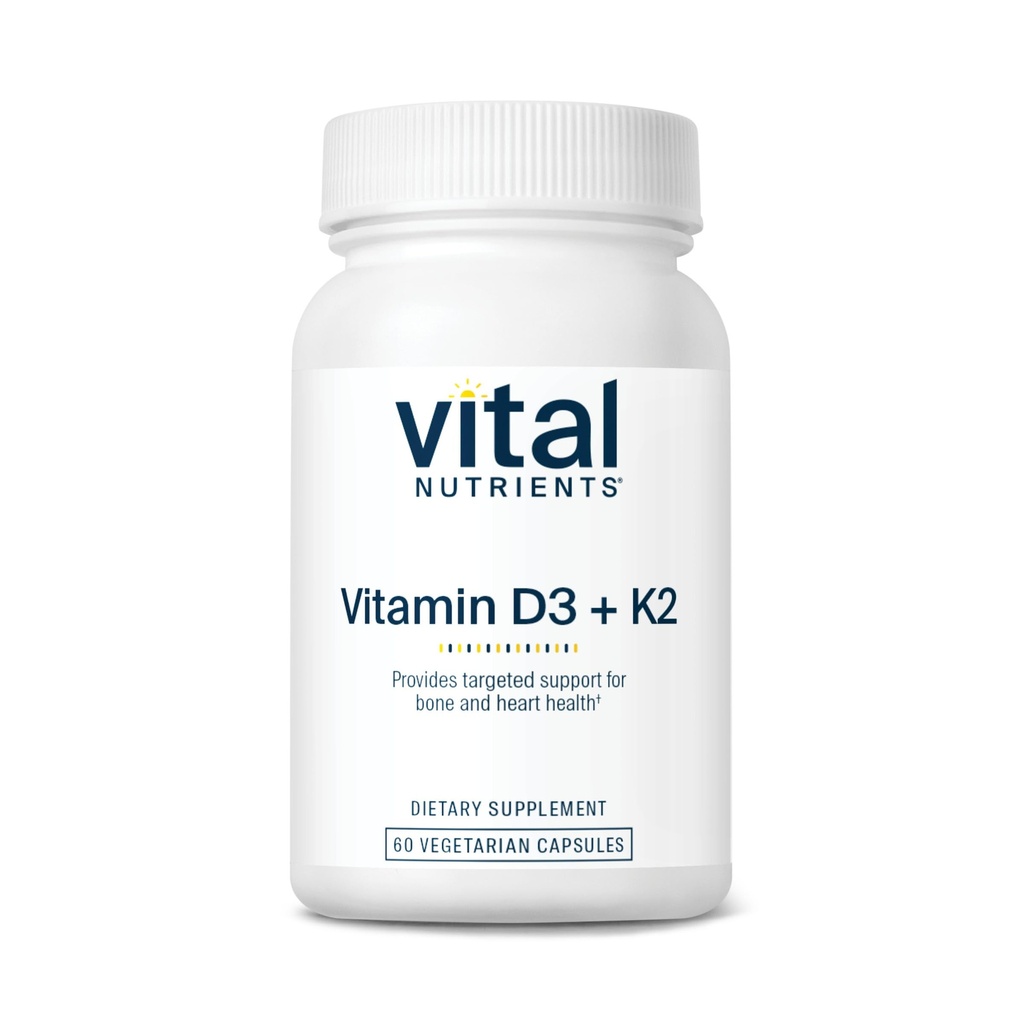Visi Nutrients Vitamin D3 + K2 124; 2000 IU 124; Vitamin D3 K2 Suplemen 124; Vitamin D Kompleks untuk Levels Calcium Heally, Muscle & Bone Health 124; Gluten, Soy Free Capsules