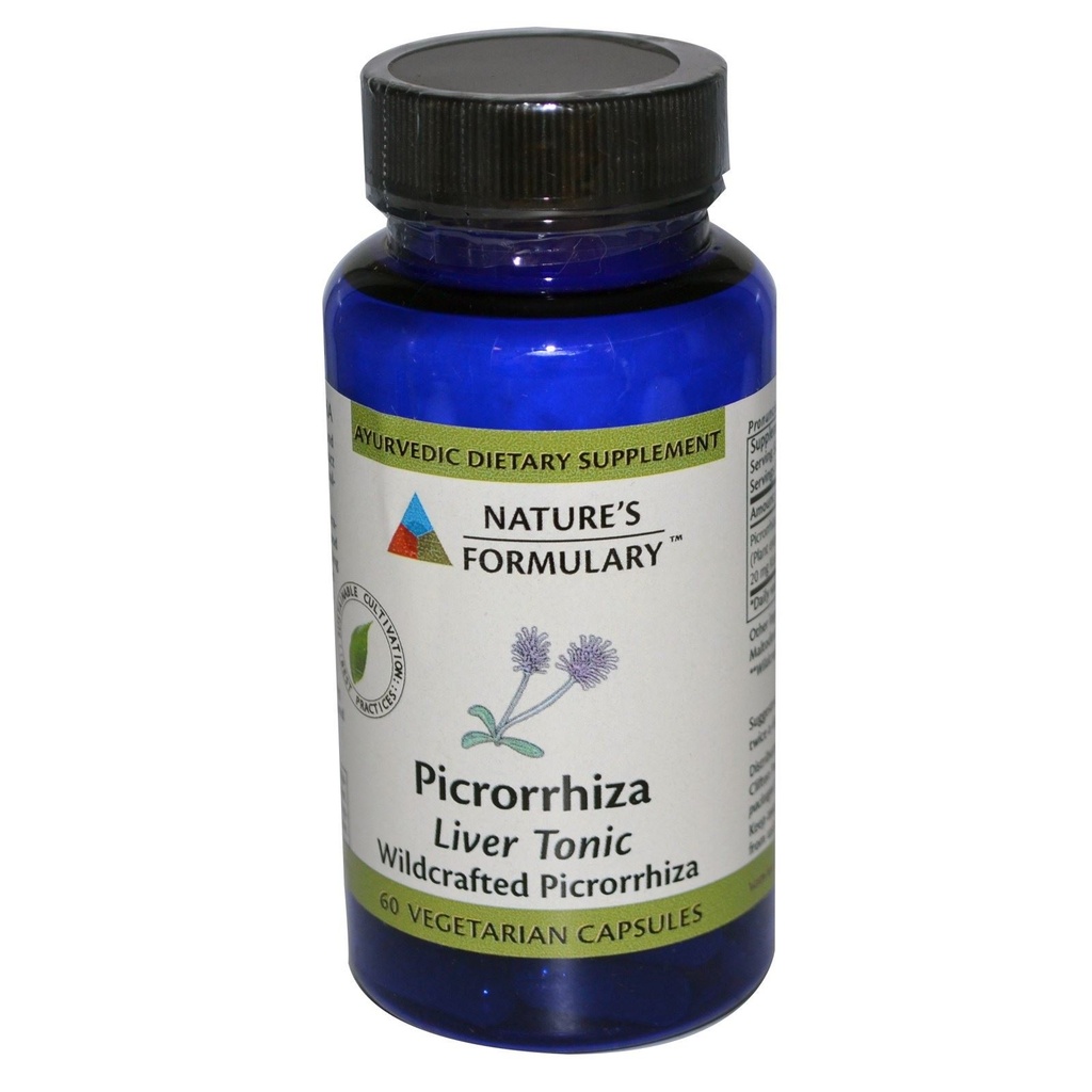 Nature 's Formulary Picrorrhiza Vegetarian Capsules, 60 Count