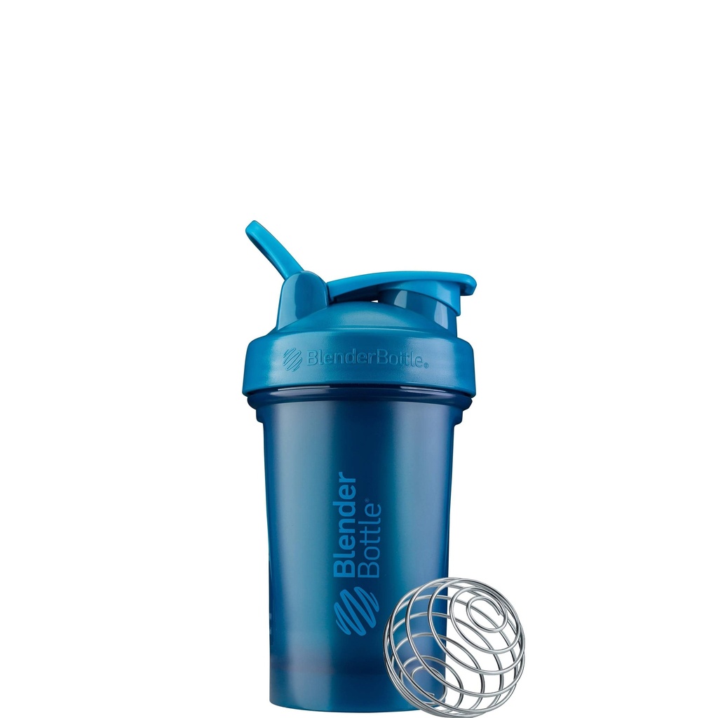 BlenderBottle Classic V2 Shaker Bottle Perfect for Protein Shakes and Pre Workout, 20- Ounce, Ocean Blue