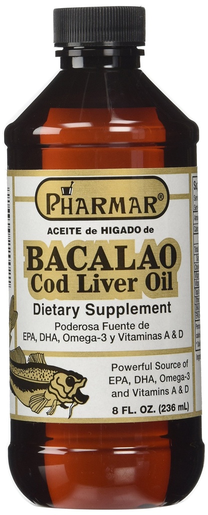 Pharmark Aceite De Higado De Bacalo Cod Liver Oil (8 Ounce)