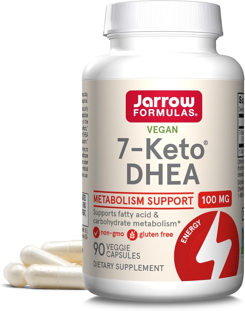 JARD Formulas 7- Keto DHEA 100 mg - hingga 90 Servis (Vevgie Caps) Tambahan Dietary - Carbohydrate Metabolisme Dukungan - Non-GMO - Gluten Free-Vegan