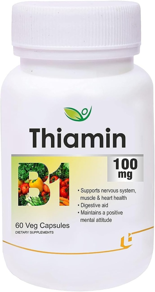 Unik Pub Thiamin (Vitamin B1) - 60 Veg Capsules