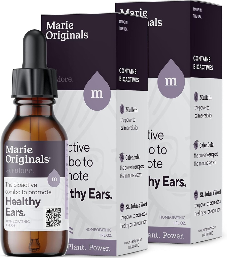 Marie Originally Ear Age Drops for Dewata, Anak-anak & Pets, Soothes Ear Ear Drops for Infeksi Prevention, Herbal Ear Ache Drops for Dewasa, Anak-anak & Pets, Soothes Ear Removal