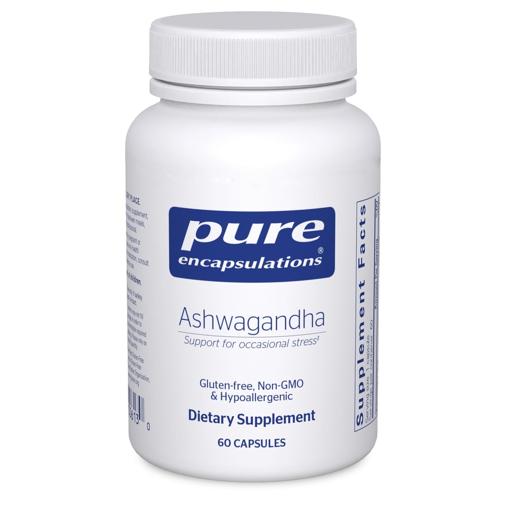 Enkapsul Murni Ashwagandha - 500 mg Ashwagandha Ekstrak - Metabolisme & Stress Dukungan - Imune Dukungan - GMO Bebas & Vegan - 60 Capsules