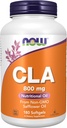 Suplemen NOW, CLA (Conjugated Linoleic Acid) 800 mg, Nutration Oil, 180 Softgels