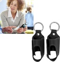 Kasus Inhaler Holder, 2PCS Asthma Inhaler Penyimpanan Portable Protect PU Asthma Lighmiler Case Lighweight and Protection Shell untuk Penggunaan Harian, Travel and School (Hitam)