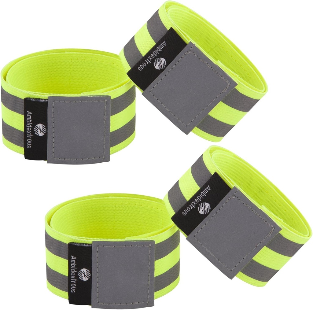 Reflektif Bands untuk Pria dan Perempuan; Reflektor untuk Runners, Cycling, Walking 144; Set dari 4 Refektif Ankle Bands, Armbands, Wristros 124; Reflector Tape Menyediakan Pengaturan Keselamatan Tinggi