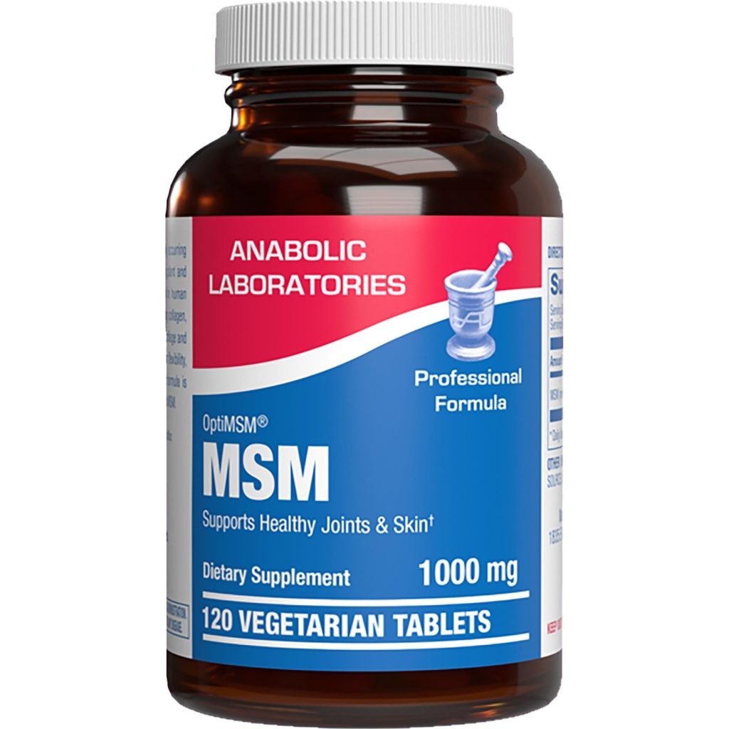 Methylsulfonymetana MSM Suplemen 1000mg - Tinggi Kekuatan Tissues & Gabungan Dukungan Support dengan MSM dari OptimMM - Vegetarian Non-GMO & Dibuat di AS dalam fasilitas CGMP - 60