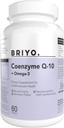 Koenzim ke Q10 + Omega 3 - 150 mg Omega 3 + 100 mg Omegas 3 dengan Lycopene dan Selenium untuk Kesehatan Jantung, Energi Cellular, Dukungan Antioksidant