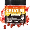 Cretine Monohydrate Gummies for Men & Women - 5g Creatine Monohydrate Per Serving, Supports Workout, Zero Sugar, 120 Vegan Supplemen Gummies