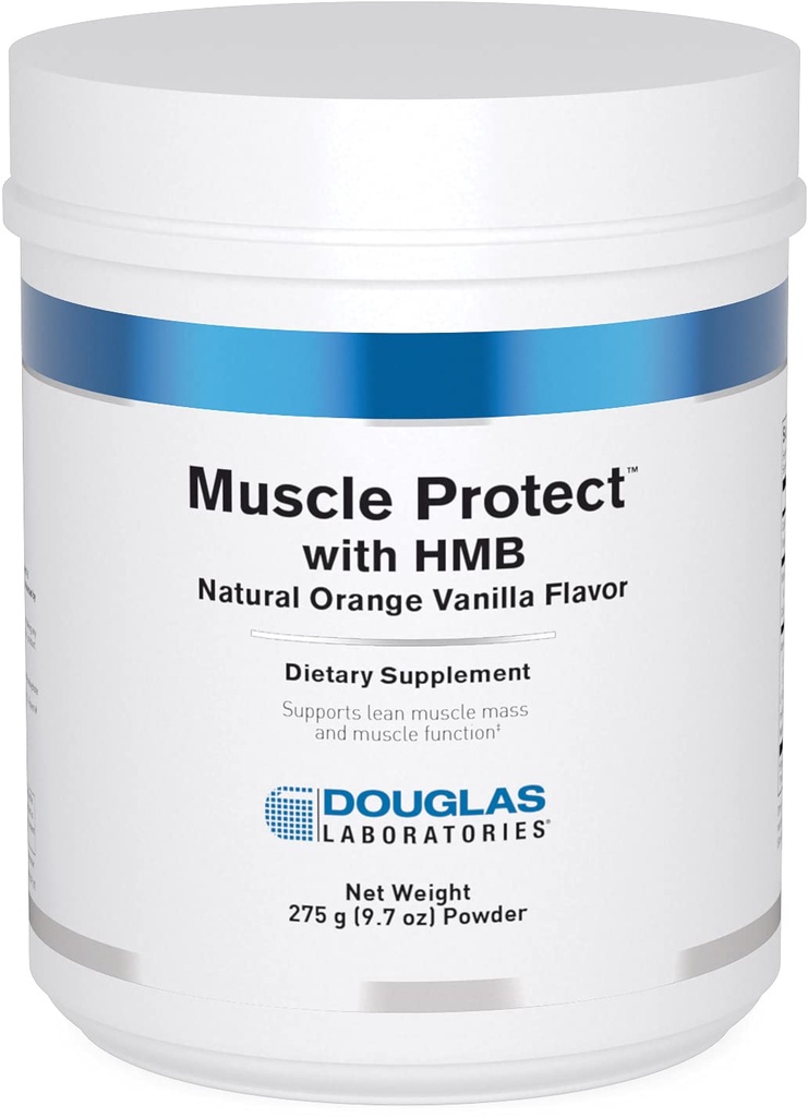 Douglas Laboratorium Muscle Dilindungi dengan HMB 124; Pendukung Synthesis Protein dan Pelestarian Otot Lean 124; 9.7 Bubuk Ounces