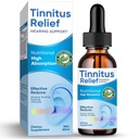Relief Tinnitus untuk Telinga Ringing, Ingrediens Natural Relief Ear Drops for Ear Infection, Herbal Eardrops for Dewasa, Children, Reduce Ear Noise & Improve Hearing, 60ml- Blue