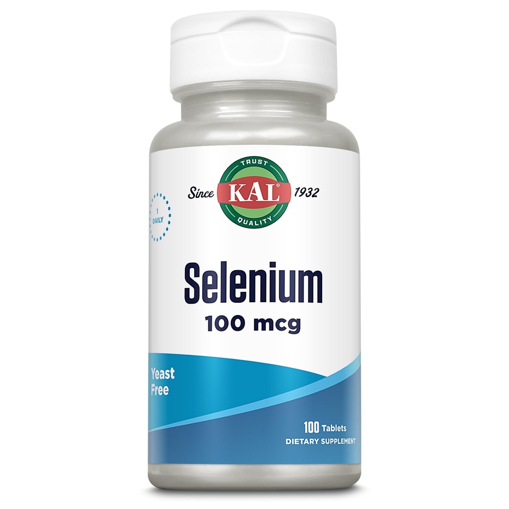 Kal 100 Mcg Selenium Yeast Free Tablet, 100 Count