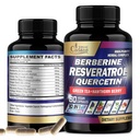 Cadane Resveratrol Tambahan - 10in1 Plus dengan Quercetin, Berberine, Green Tea, Grape Benih, Hawthorn Berry, Turmeric, Rhodiola Rosea, Ginkgo Biloba, dan Black Pepper - 60 Capsules