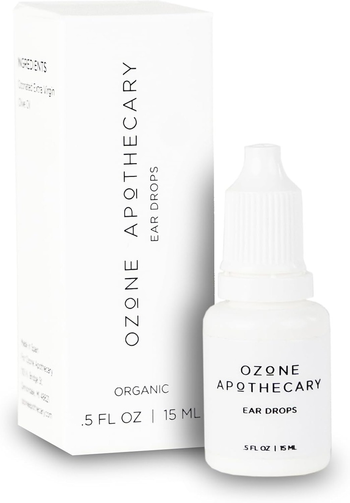 Ear Organik Menjatuhkan 126; Ozone Terinstal Ear Care 124; Ozonated Oil ke Nfeat, Melindungi & Cleanses untuk Rakyat dan Hewan Peliharaan