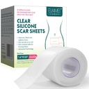 Scar Scar Sheets, Clear Silicon Gel Scar Sheets, Invisible Scar Tape (1.6 "x 120" Roll3M), Scar Strips for Surgical Skies, Medical Grade, Scar Removal Sheets for C- Section, Breast, Keloid et.