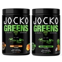 Jocko Fuel Greens Powder Bundle - Greens & Superfood Powder for Healthy Green Juice - Keto Friendwith Spirulina, Chlorella, Digeptical Enzymes, & Progrees - 60 Servings