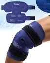 Forias 14.4 "Ice Pack for Knee Pain Relief, Recontinable Gel Ice Pack Lick for Injuries, Knee Replacement Beversion, Swelling, Arthritis, Meniscus Tear, dan ACL, Blue