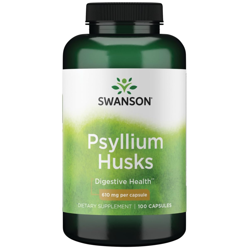 Swanson Psyllium Husks 610 Miligram 100 Capsules