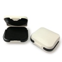 (2 in Pack) Hearing Aid Storage Case Small - Hearing Aids Box Harder For CIC, ITC ABS White