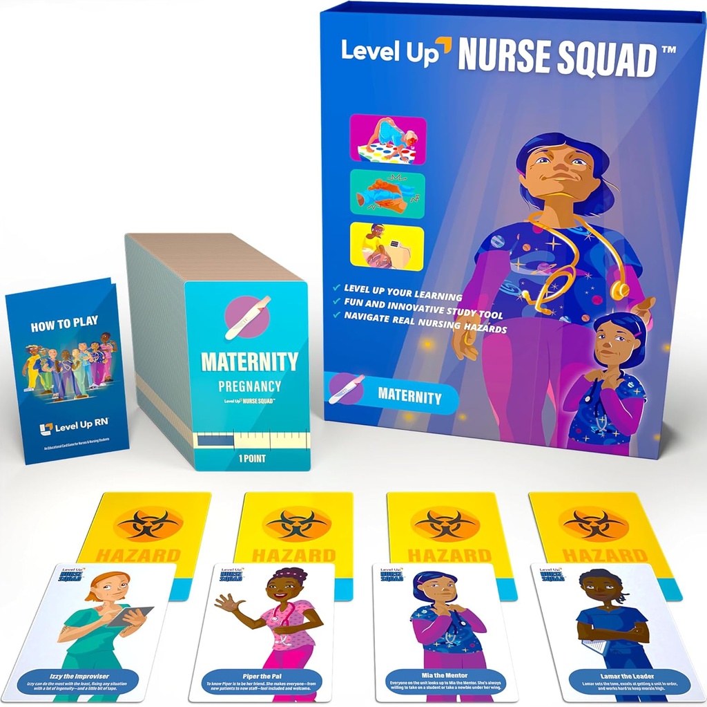 Permainan Kartu Flash Maternious School Exam Prep-Nursing Student Esensials-Mempersiapkan 2025- 2026 NCLEX ATI HESI Ujian (Kesuksesan Pasangan)