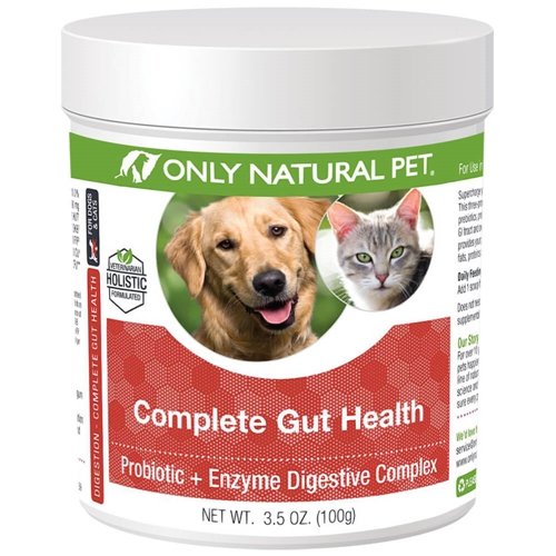 Hanya Kompleks Kesehatan Lengkap Pet Natural - Problem & Digetical Enzyme Suplemen untuk Dogs & Cats - Promotes Healthy Diatleous Distable, Imune System, Nultrient Absorpsi - Dibuat di USA -3.5oz Bubuk