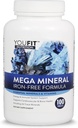 Suplemen Mega Minemium oleh Youfit Nuclection 124; Semua 72 Trace Mineal 124; Premium Formula dengan Sumber Mineral dan Imune Health Support 124; Besi Free 124; Semua dalam One 124g Calcium 500mg Magnesium