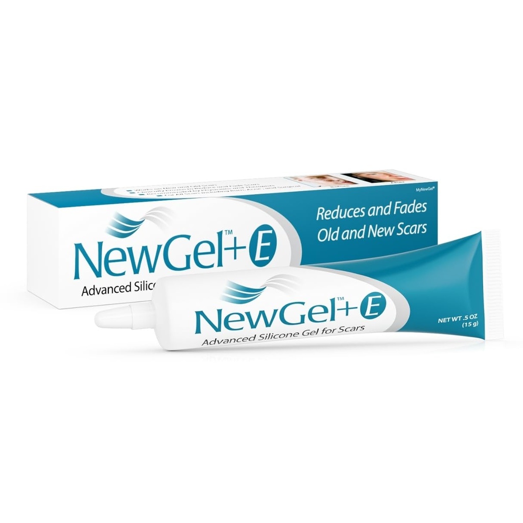 Tingkat Tinggi Potency Scar Gel dengan Vitamin E untuk Old, New Scars, Operasi, Keloid, Burns, dan Facial Blemish Scar, NewGel Plus oleh MyNewGel (15 Grams) - 0.50 oz