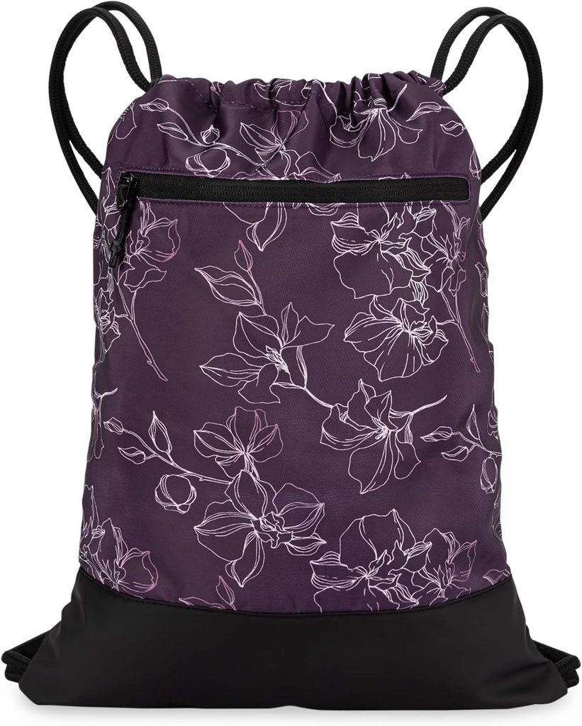 Drawstring Gym Bag for Women 124; Durable Lighlable Gym Cinch Backpack dengan Graphic Designs 124;