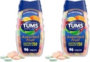 TUMS Ekstra Kekuatan Antax Tablet untuk Relief Heartburn dan Relief Internation Acid, Didukung Fruit Flavors - 96 Cacah (Paket 2)