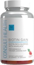 Konsultan Kesehatan BiOTIN GAMES dengan ANAGIN - Mengurangi Rambut Kehilangan - Secara klinis Diuji - 10.000 mcg Biotin Vitamin B7 untuk Mendukung Pertumbuhan Rambut Sehat, Skin dan Nails untuk Perempuan dan Pria - 60 Cacah