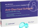 Wellate - Anti- Diarrheal Softgels (24 Softgeels) - Locamide HCL 2 mg - Diare Relief Symtom - Upset Stomach Reliver - AntiDiare Pills - Over- The- Counter Medication