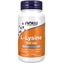 Sekarang Makanan Suplemen, L- Lysine (L- Lysine Hydrochloride) 500 mg, Acid Amino, 100 Cacah (Paket 1)