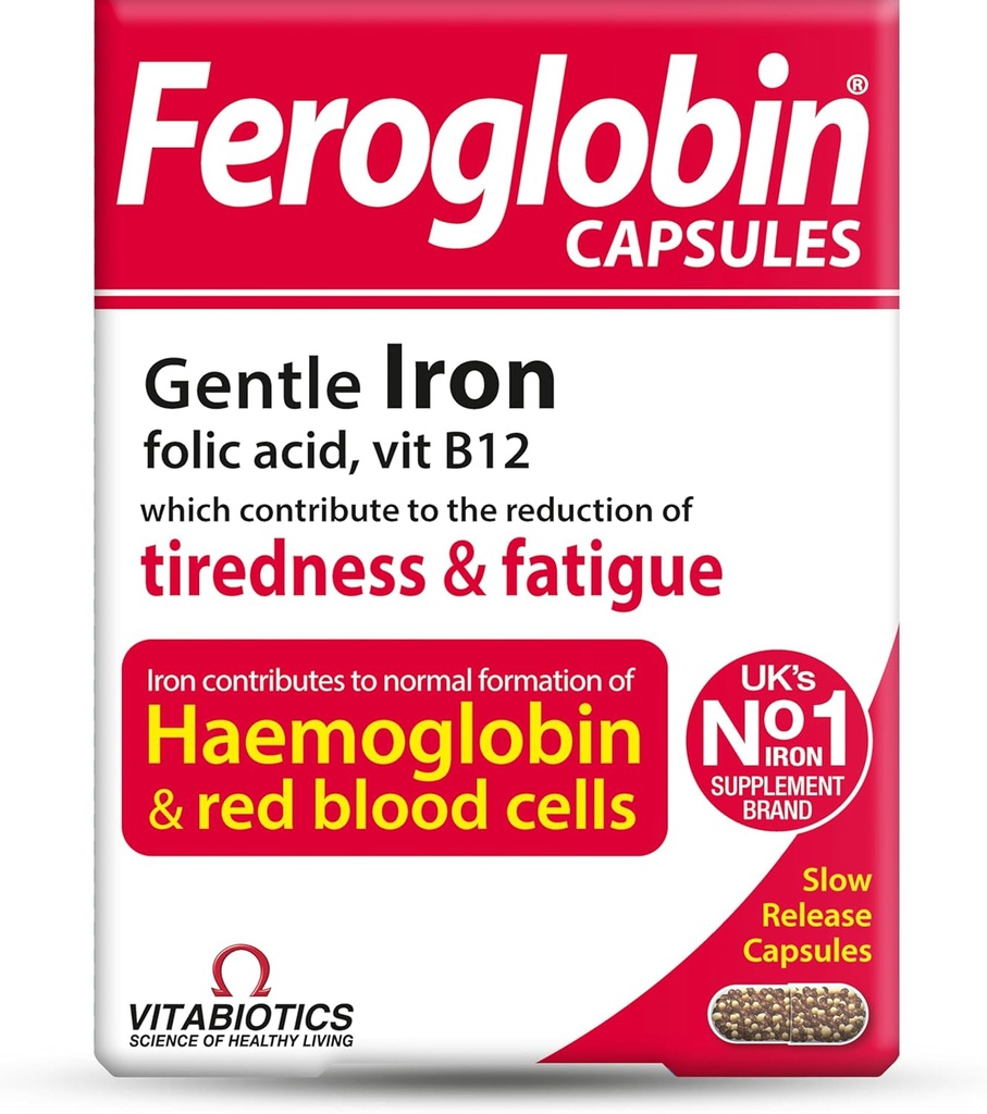 Feroglobin Vitabotic Organik Vitamin dan Mineral Capsules 30 Kapsul