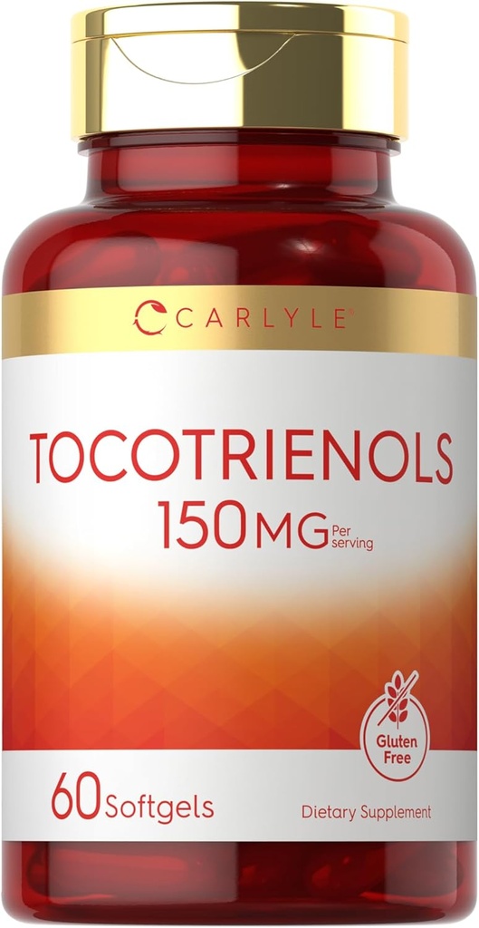 Carlyle Tocotrienols Suplemen: 124; 150mg 124; 60 Softgels 124; Non-GMO dan Gluten Free Complex