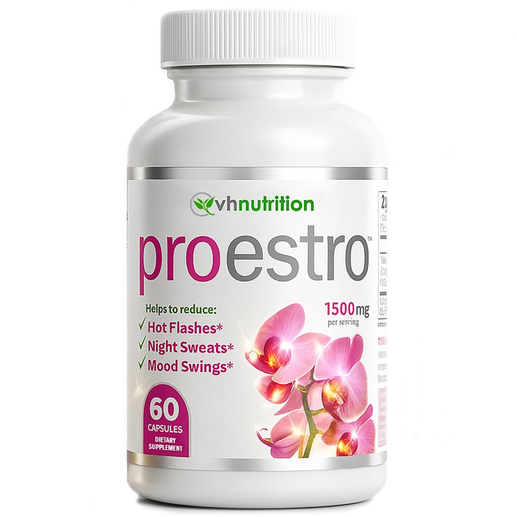 PROESTRO VH NUTRO 124; Estrogen Support * Suplemen Perempuan: 124; Ekstra Hormone Keseimbangan * untuk Her 124; 60 Capsules dalam Mudah untuk Swallow Pills